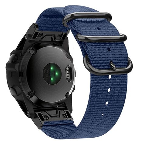 Strap-it Strap-it Bracelet à boucle en nylon Garmin Epix Gen 2 (bleu)