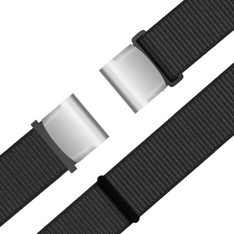 Bandz Bracelet nylon loop Garmin Epix Gen 2 (noir)