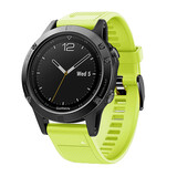 Strap-it Bracelet en silicone Garmin Quatix 5 / 6 / 7 (vert clair)