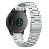 Strap-it Strap-it Bracelet acier Garmin Quatix 5 / 6 / 7 (argent) Strap-it Strap-it Bracelet acier Garmin Quatix 5 / 6 / 7 (argent)