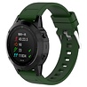 Strap-it Strap-it Bracelet en silicone brillant Garmin Quatix 5 / 6 / 7 (vert armée) Strap-it Strap-it Bracelet en silicone brillant Garmin Quatix 5 / 6 / 7 (vert armée)