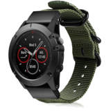 Strap-it Bracelet à boucle en nylon Garmin Quatix 5 / 6 / 7 (vert)