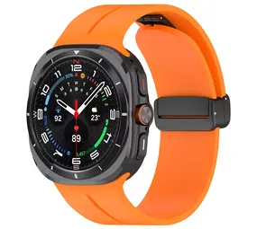 Strap-it Bracelet sport avec D-buckle Samsung Galaxy Watch Ultra (orange)