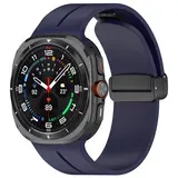 Strap-it Bracelet sport avec D-buckle Samsung Galaxy Watch Ultra (bleu foncé)