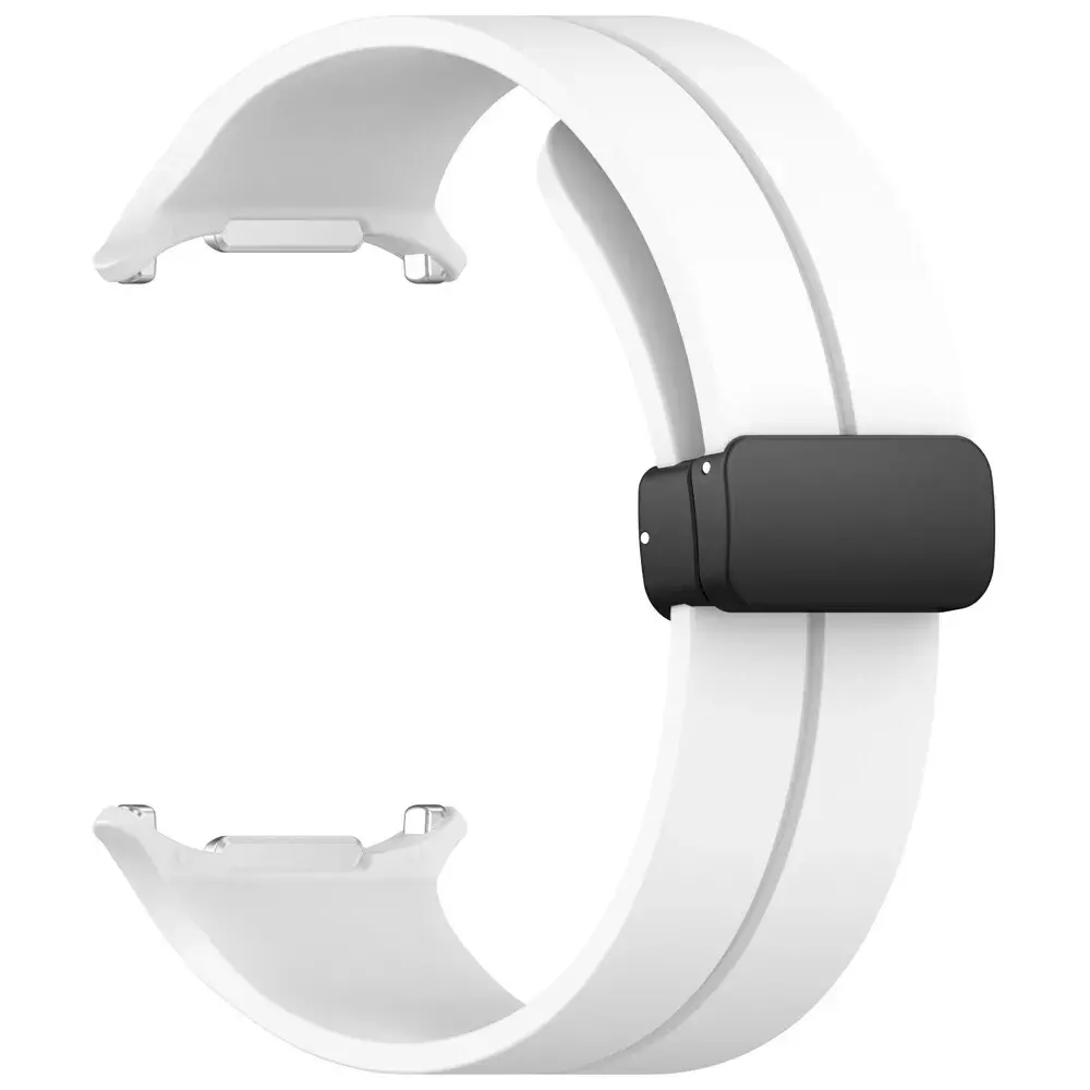 Strap-it Strap-it Bracelet sport avec D-buckle Samsung Galaxy Watch Ultra (blanc)