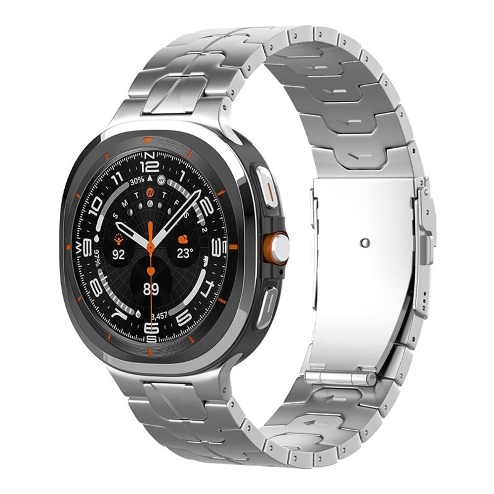 Strap-it Strap-it Bracelet titane 'Iron' Samsung Galaxy Watch Ultra (argent) Strap-it Strap-it Bracelet titane 'Iron' Samsung Galaxy Watch Ultra (argent)