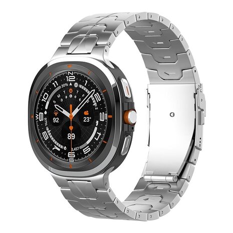 Strap-it Strap-it Bracelet titane 'Iron' Samsung Galaxy Watch Ultra (argent) Strap-it Strap-it Bracelet titane 'Iron' Samsung Galaxy Watch Ultra (argent)