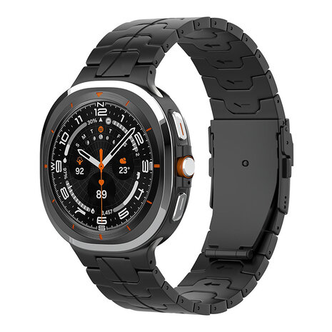 Strap-it Strap-it Bracelet titane 'Iron' Samsung Galaxy Watch Ultra (noir)