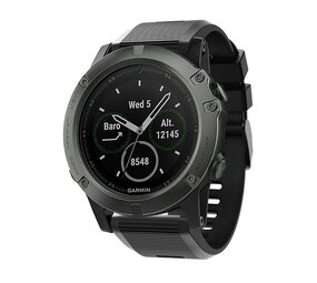 Strap-it Bracelet en silicone Garmin Quatix 3 / 6x / 7x Solar (noir)