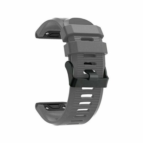Strap-it Strap-it Bracelet en silicone Garmin Quatix 3 / 6x / 7x Solar (gris)