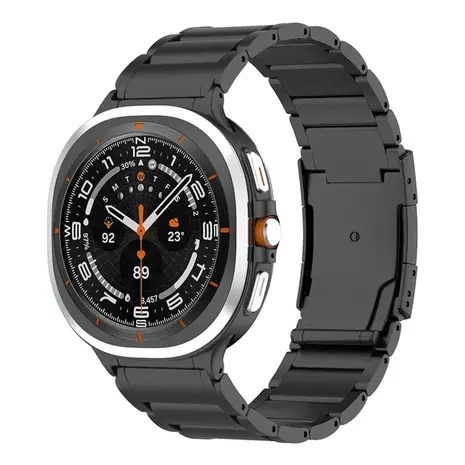 Strap-it Strap-it Bracelet en titane Samsung Galaxy Watch Ultra (noir)