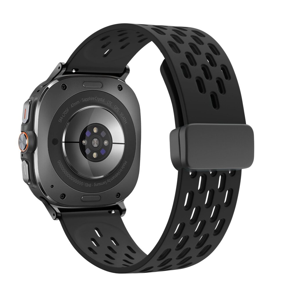 Bandz Bandz Bracelet Sport 'Air' avec D-buckle Samsung Galaxy Watch Ultra (noir)