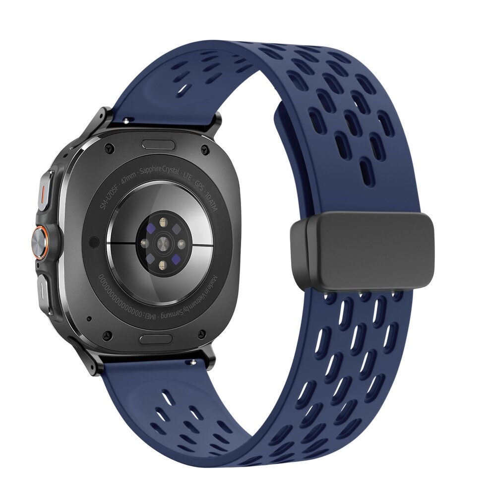 Bandz Bandz Bracelet Sport 'Air' avec D-buckle Samsung Galaxy Watch Ultra (bleu foncé)