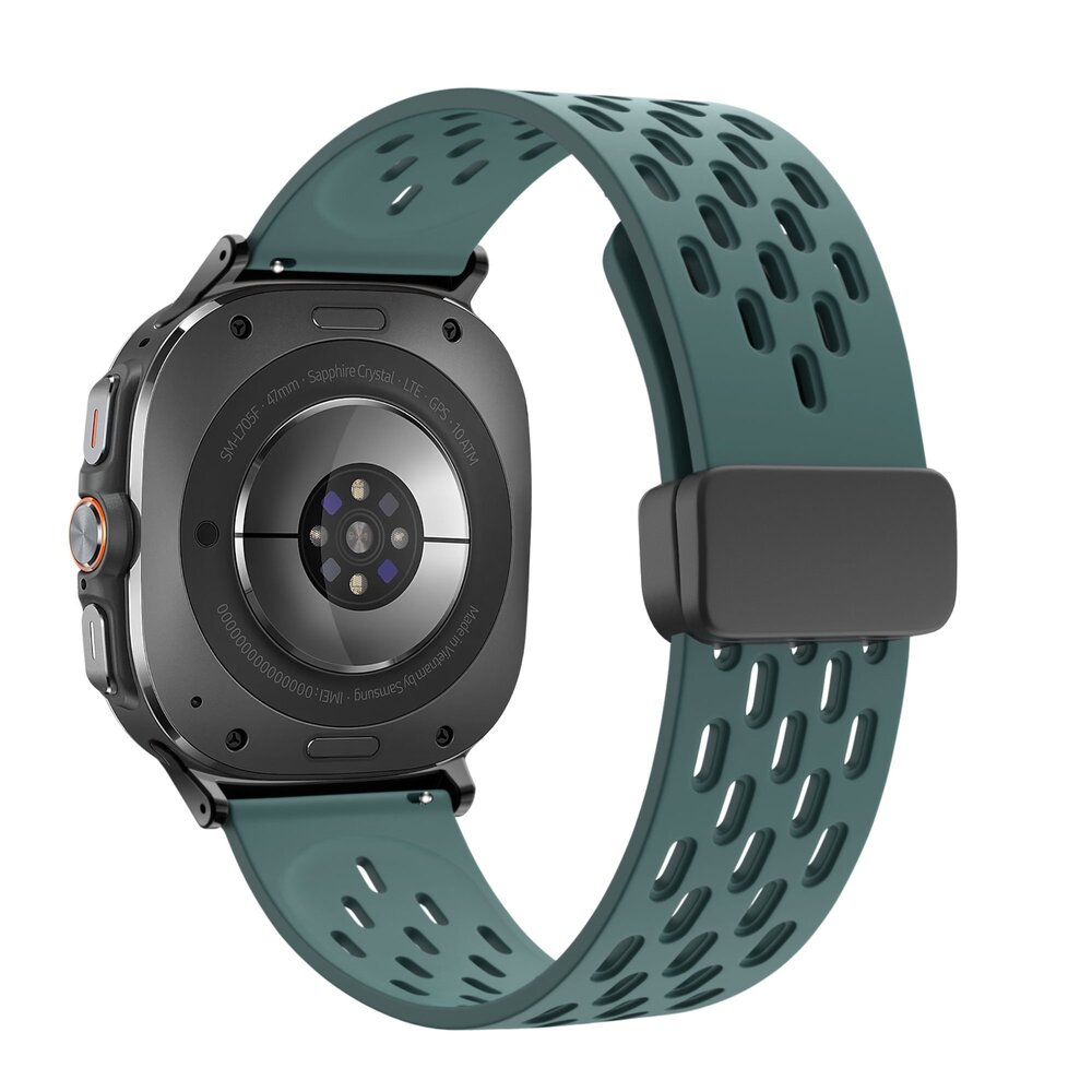 Bandz Bandz Bracelet Sport 'Air' avec D-buckle Samsung Galaxy Watch Ultra (vert sapin)