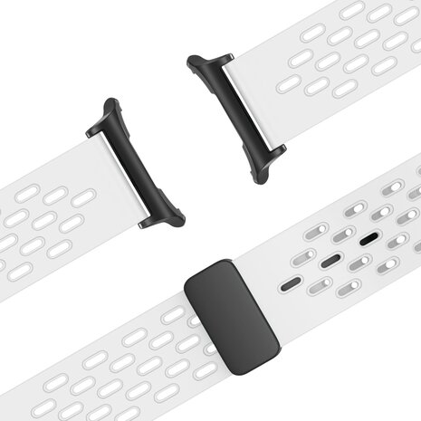 Bandz Bandz Bracelet Sport 'Air' avec D-buckle Samsung Galaxy Watch Ultra (blanc)