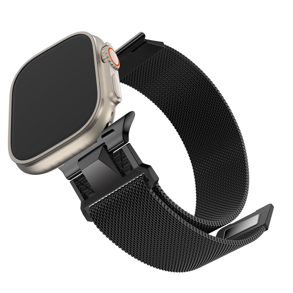 Bandz Bandz Bracelet Milanais 'Mecha' Apple Watch (noir)