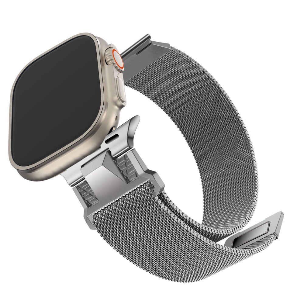 Bandz Bandz Bracelet Milanais 'Mecha' Apple Watch (titane argent)