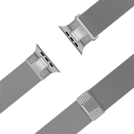 Bandz Bandz Bracelet Milanais 'Mecha' Apple Watch (titane argent)