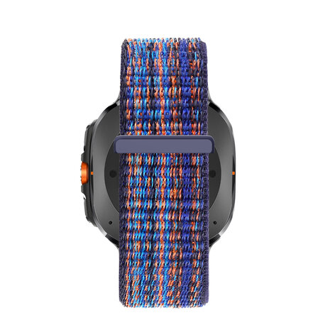 Bandz Bandz Bracelet nylon loop Samsung Galaxy Watch Ultra (bleu melange)