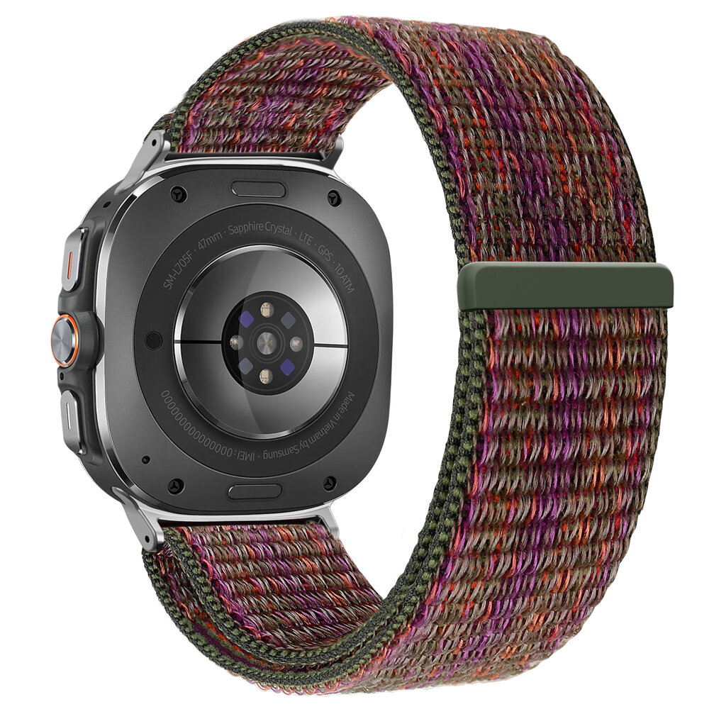 Bandz Bandz Bracelet nylon loop Samsung Galaxy Watch Ultra (vert melange)