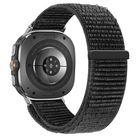 Bandz Bandz Bracelet nylon loop Samsung Galaxy Watch Ultra (noir)