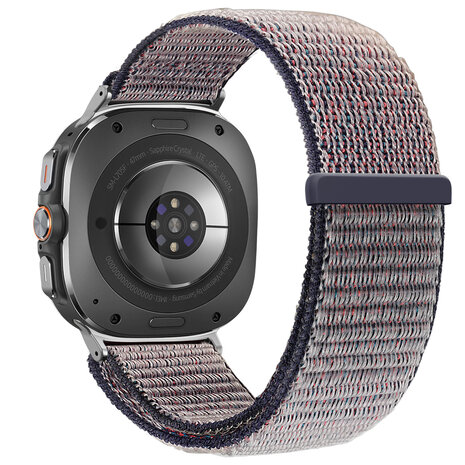 Bandz Bandz Bracelet nylon loop Samsung Galaxy Watch Ultra (bleu foncé)