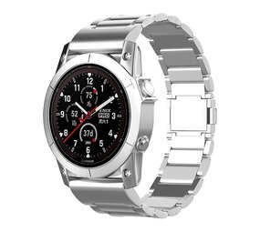 Strap-it Bracelet titane magnétique Garmin Epix Pro (Gen 2) 47mm (argent)