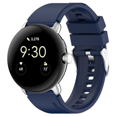 Strap-it Strap-it Bracelet silicone Google Pixel Watch 3 - 41mm (bleu foncé)