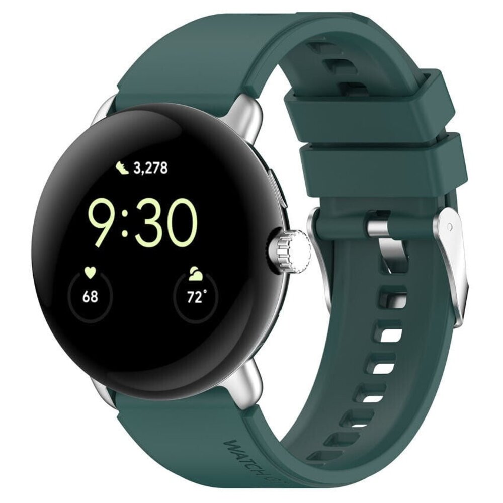 Strap-it Strap-it Bracelet silicone Google Pixel Watch 3 - 41mm (vert foncé)