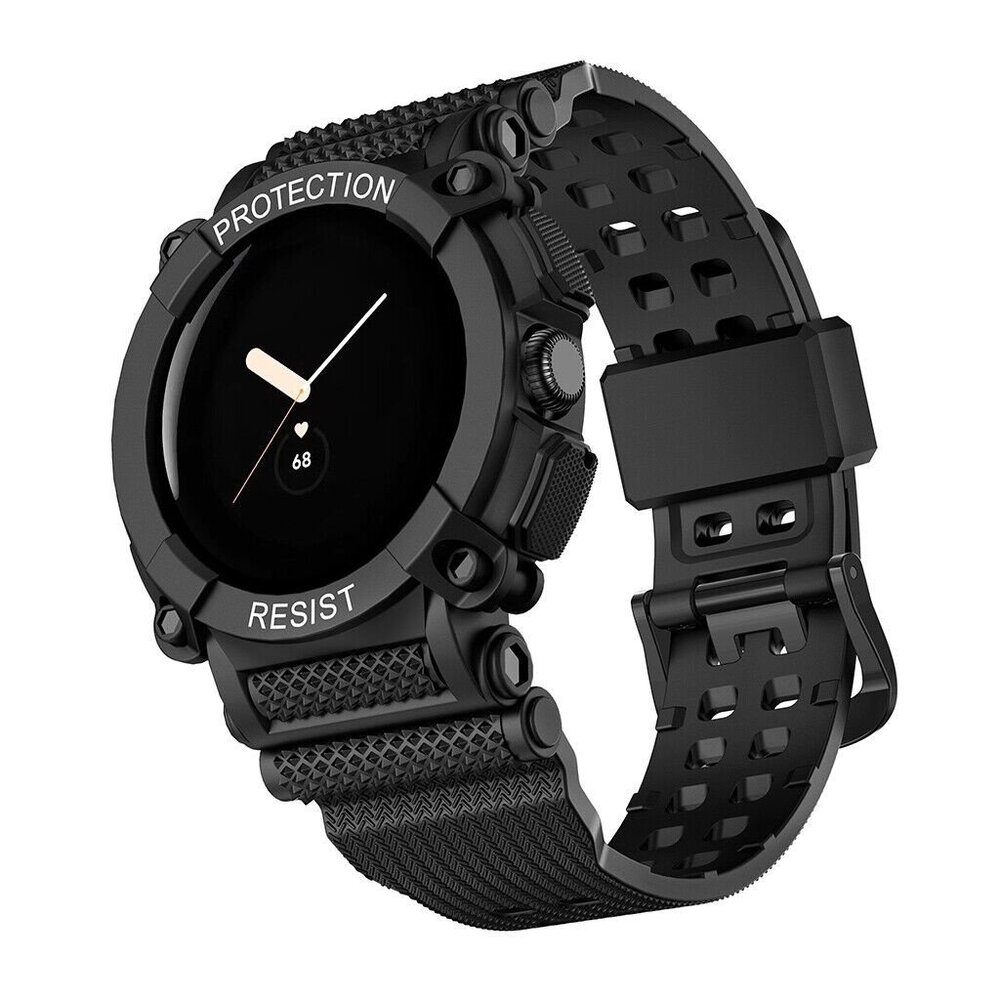 Strap-it Strap-it Bracelet TPU avec cadre Google Pixel Watch 3 - 41mm (noir)