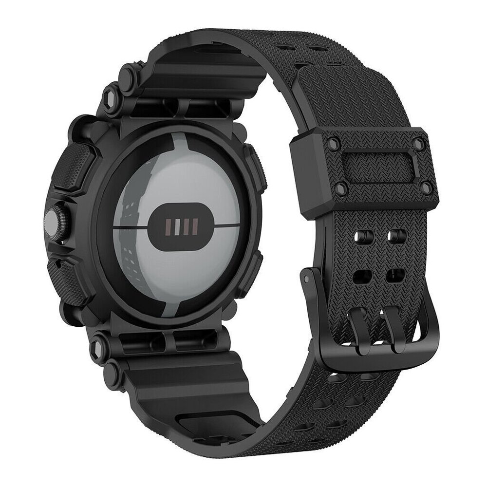 Strap-it Strap-it Bracelet TPU avec cadre Google Pixel Watch 3 - 41mm (noir)