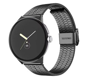 Strap-it Bracelet en acier inoxydable Google Pixel Watch 3 - 41mm (noir)