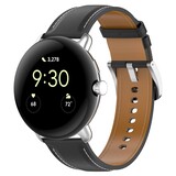 Strap-it Bracelet cuir Google Pixel Watch 3 - 41mm (noir)