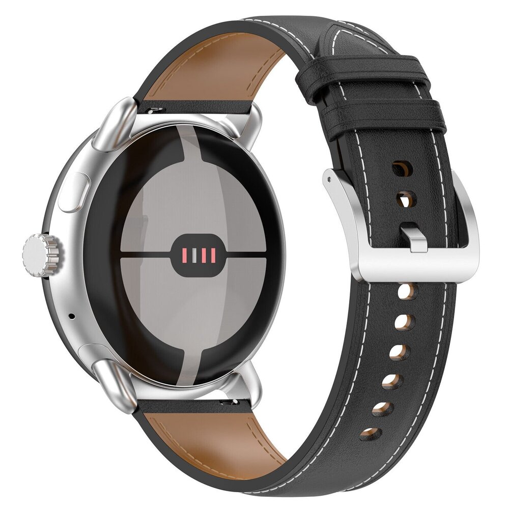 Strap-it Strap-it Bracelet cuir Google Pixel Watch 3 - 41mm (noir)