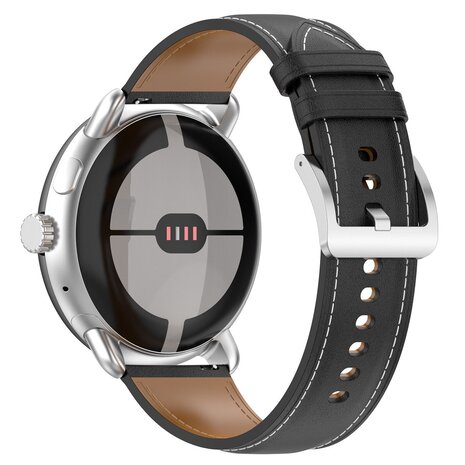 Strap-it Strap-it Bracelet cuir Google Pixel Watch 3 - 41mm (noir)