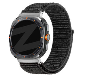 Bandz Bandz Bracelet nylon loop Samsung Galaxy Watch Ultra (noir)