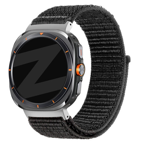Bandz Bandz Bracelet nylon loop Samsung Galaxy Watch Ultra (noir)