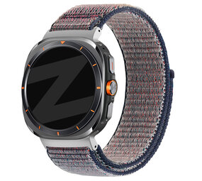 Bandz Bandz Bracelet nylon loop Samsung Galaxy Watch Ultra (bleu foncé)