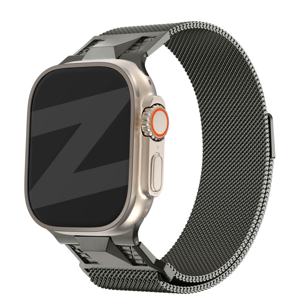 Bandz Bandz Bracelet Milanais 'Mecha' Apple Watch (titane gris)