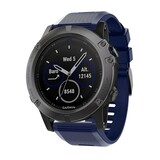 Strap-it Bracelet silicone Garmin Fenix 8 - 51mm (bleu foncé)