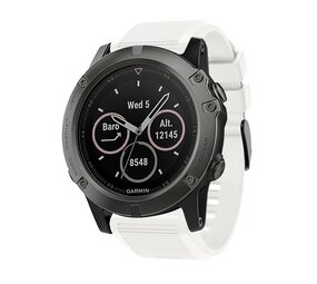 Strap-it Bracelet silicone Garmin Fenix 8 - 51mm (blanc)