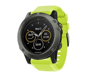 Strap-it Bracelet silicone Garmin Fenix 8 - 51mm (vert clair)