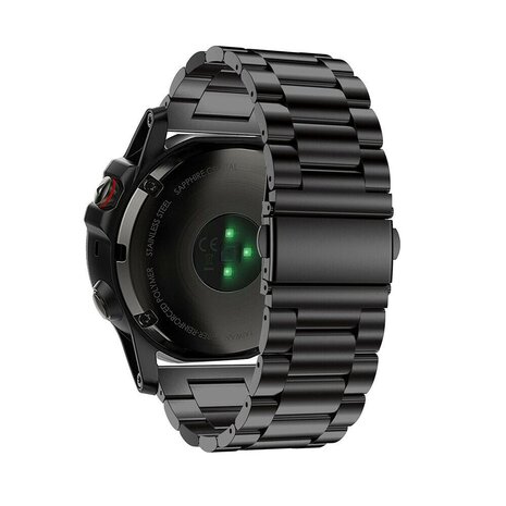 Strap-it Strap-it Bracelet acier Garmin Fenix 8 - 51mm (noir)