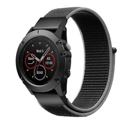 Strap-it Bracelet nylon Garmin Fenix 8 - 51mm (charcoal)