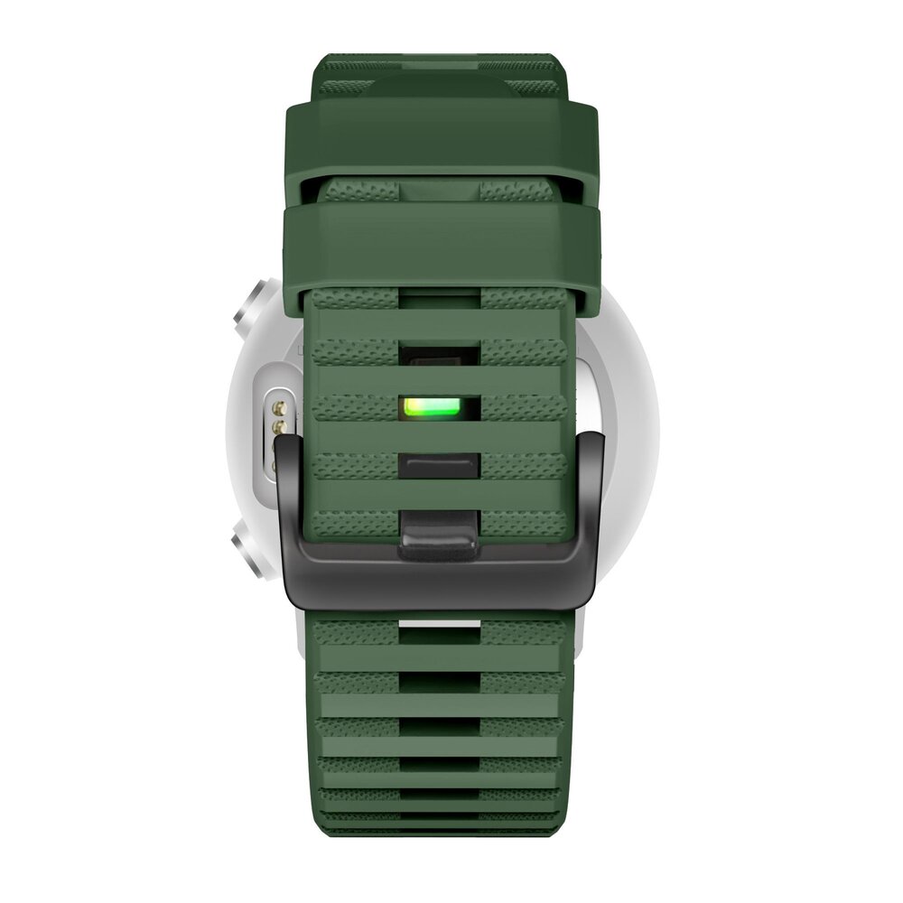 Strap-it Bandz Bracelet silicone avec boucle Garmin Fenix 5x/6x (vert foncé)