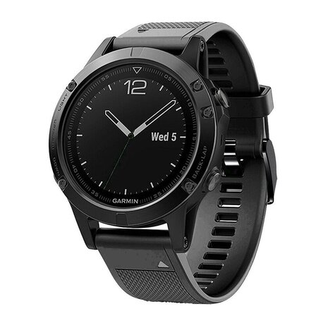 Strap-it Strap-it Bracelet silicone Garmin Fenix E (noir)
