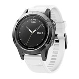 Strap-it Bracelet silicone Garmin Fenix E (blanc)