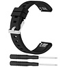Strap-it Strap-it Bracelet silicone brillant Garmin Fenix E (noir) Strap-it Strap-it Bracelet silicone brillant Garmin Fenix E (noir)
