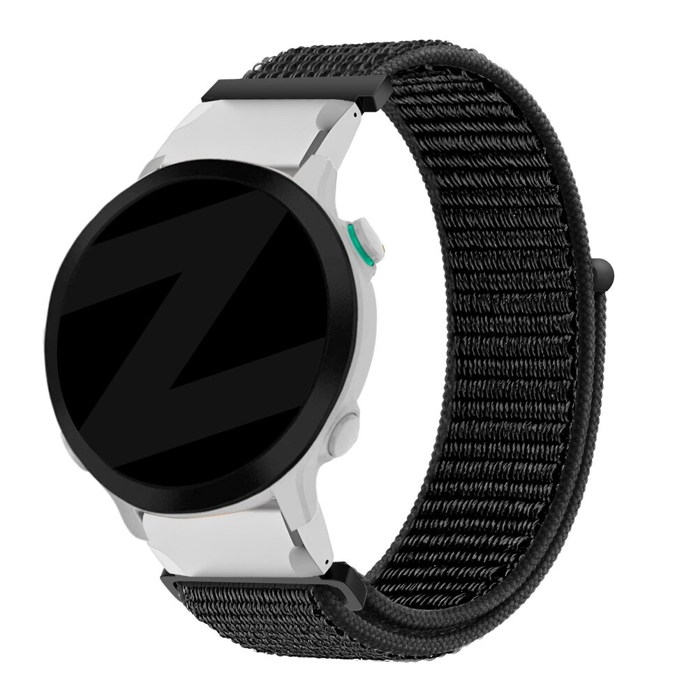 Strap-it Bandz Bracelet nylon loop Garmin Fenix E (noir)