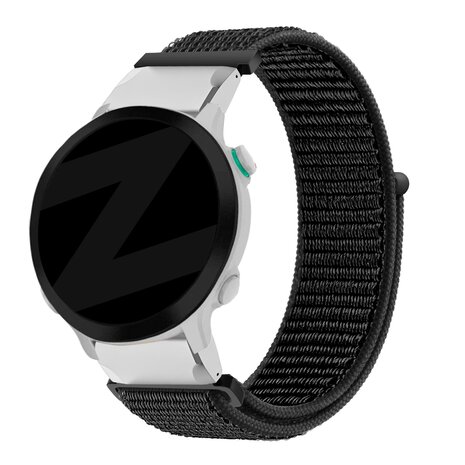 Strap-it Bandz Bracelet nylon loop Garmin Fenix E (noir)